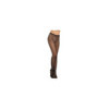Collant couture nylon noir fine résille 